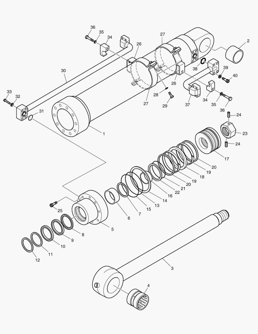 4330 BUCKET CYLINDER - ARM 3.5m [1001~1005]