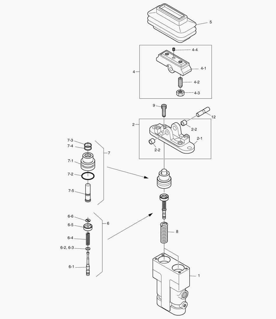 КЛАПАН ПЕДАЛЬНЫЙ - 2 ПУТИ