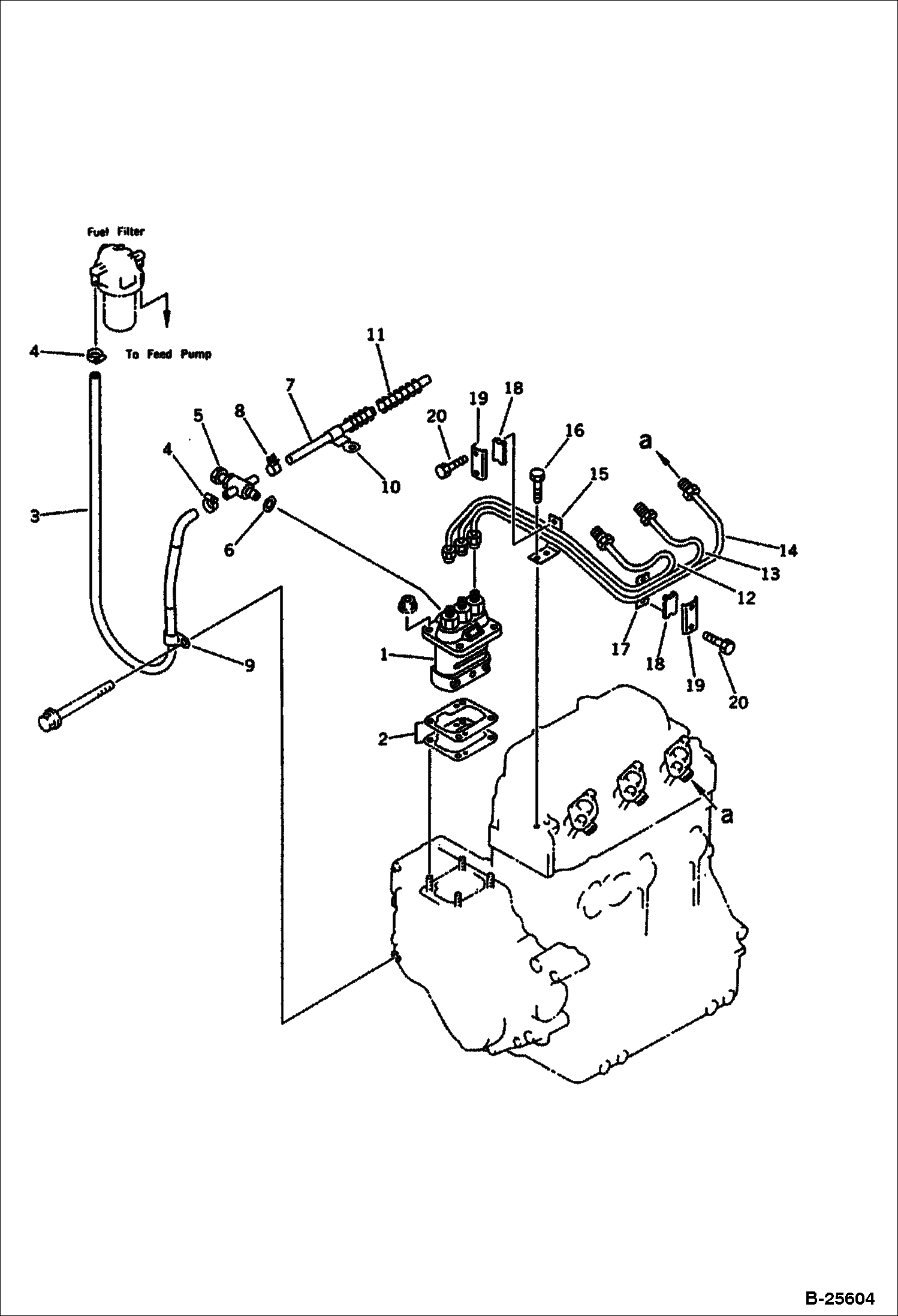 НАСОС ДЛЯ ВПРЫСКА ТОПЛИВА И ТРУБОПРОВОД