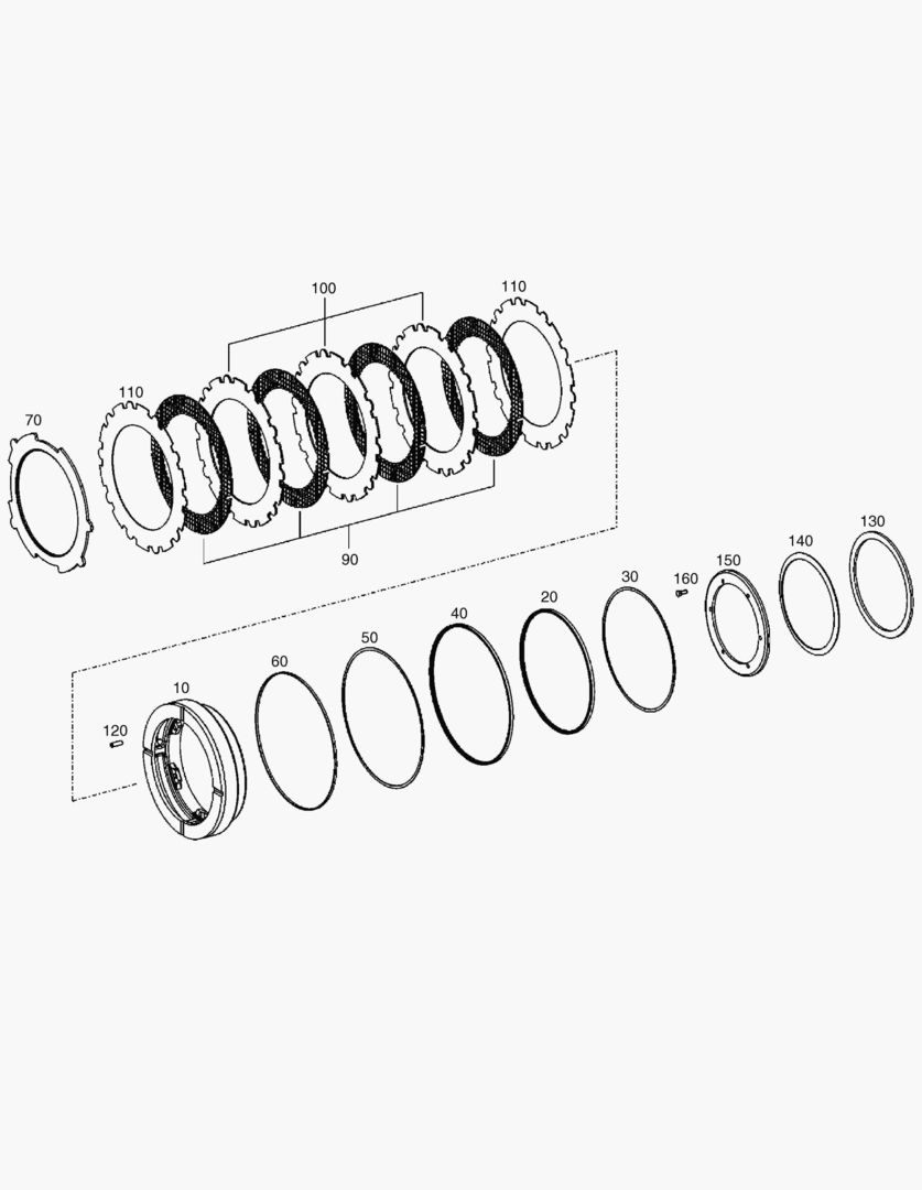 Спецтехника 3640 BRAKE - REAR AXLE [5185~10184] - главное фото