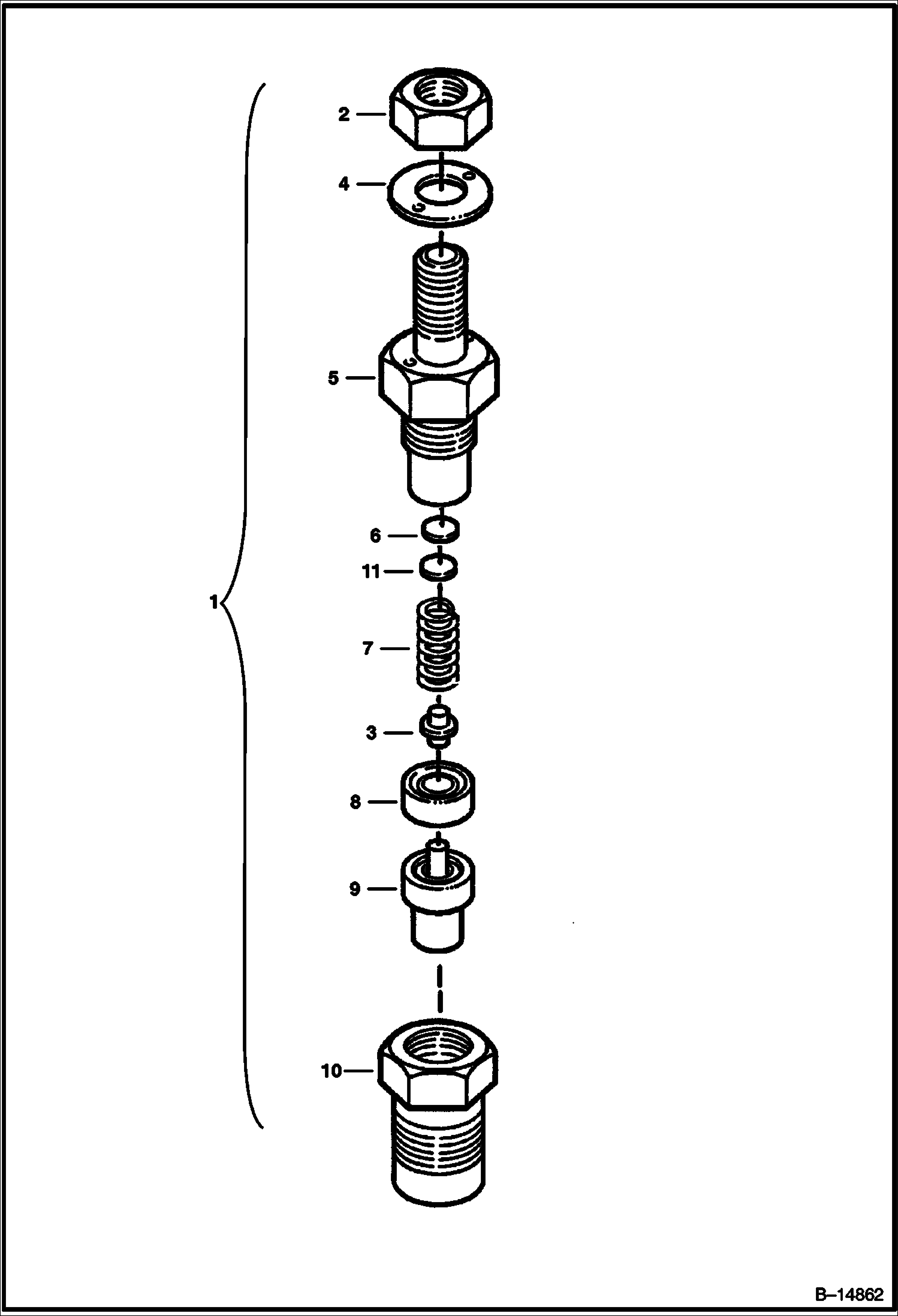 Схема ДЕРЖАТЕЛЬ ФОРСУНКИ (KUBOTA D722)