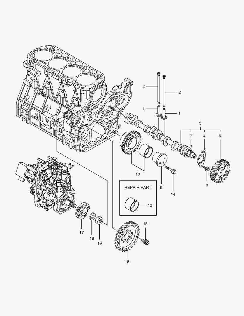 017 CAMSHAFT & DRIVING GEAR
