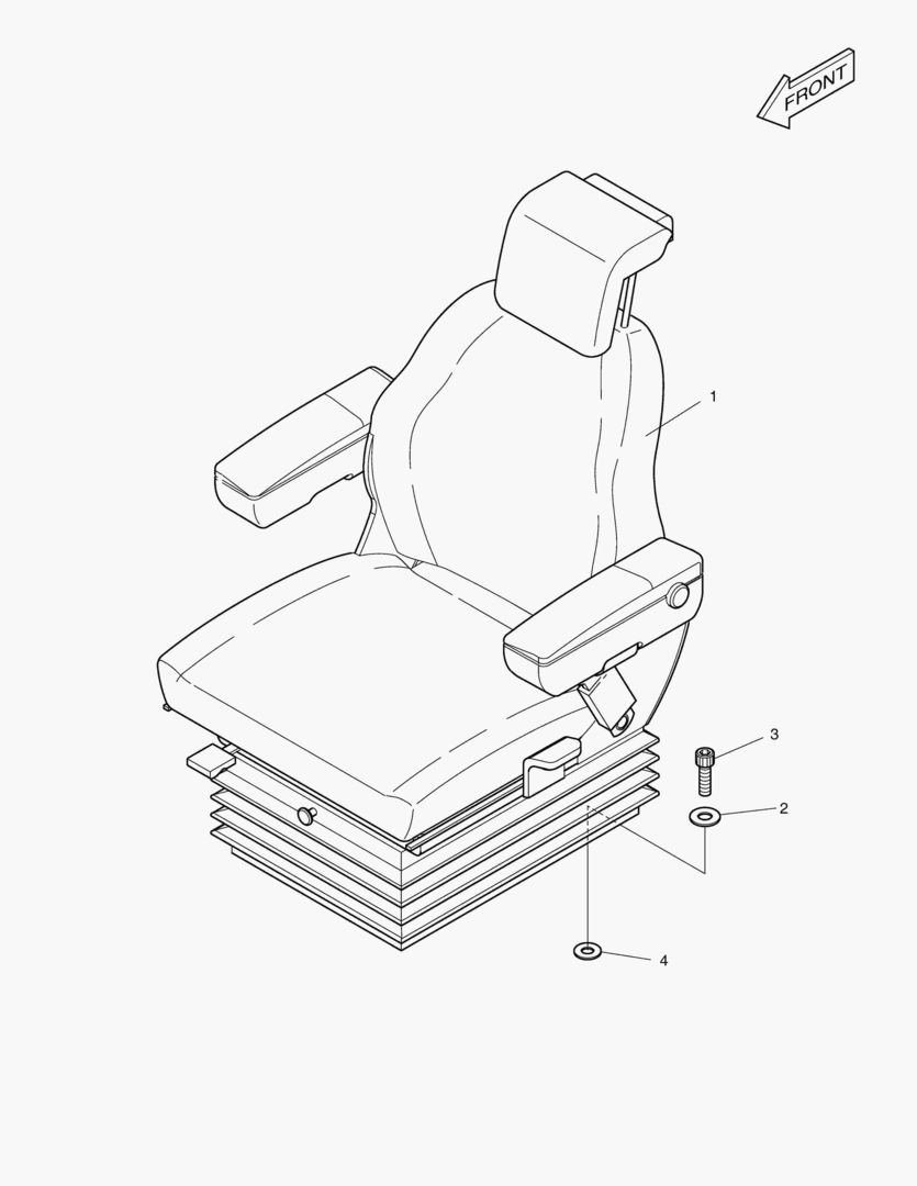 Спецтехника 5520 SEAT ASS`Y - AIR SUSPENSION [10001~10957]
