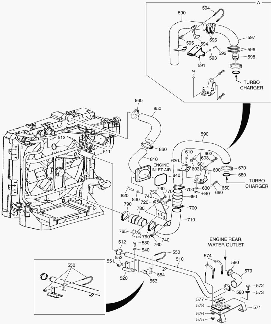 G010-12 PIPES FOR CHARGE AIR COOLER [810109~]