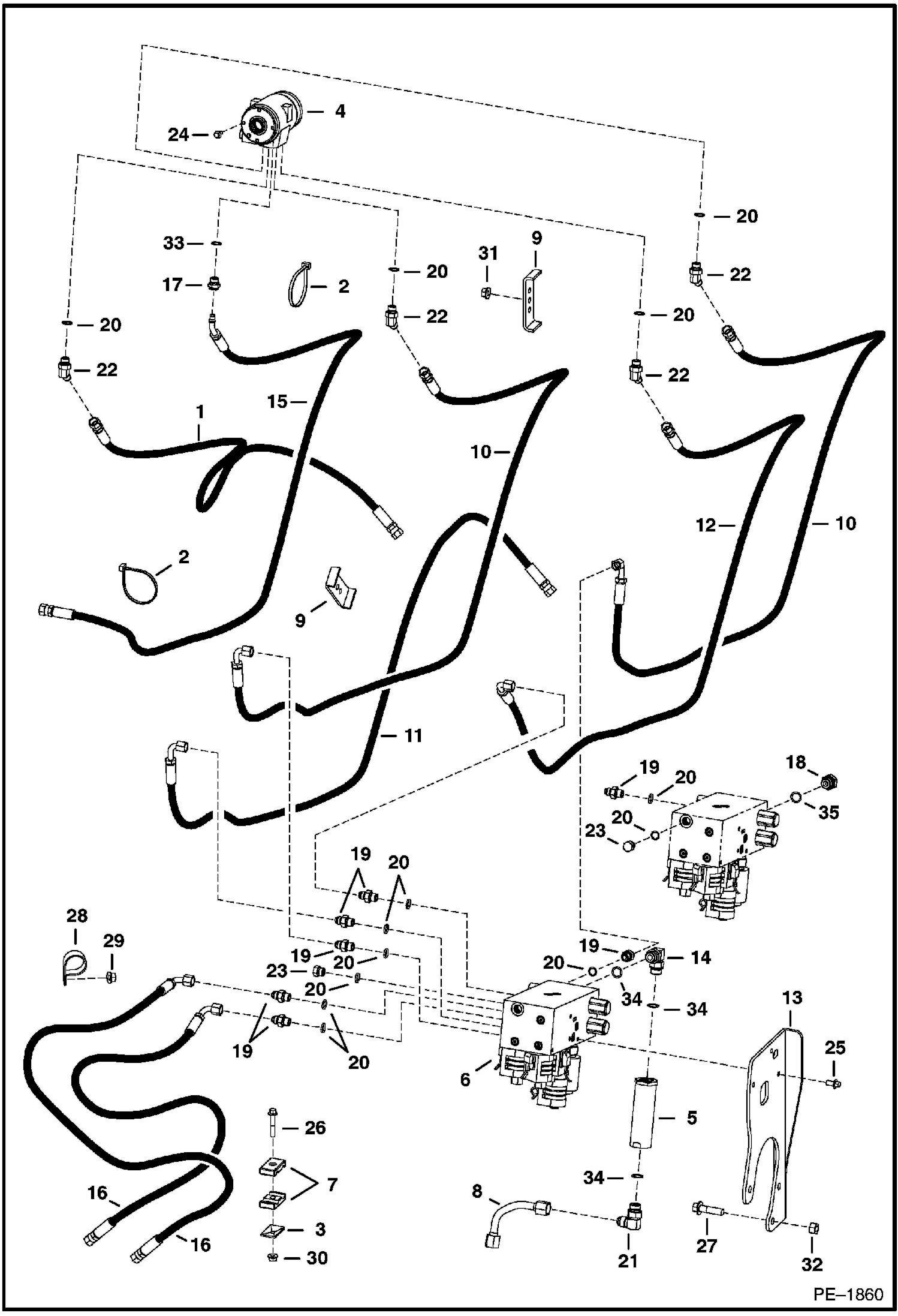 СХЕМА ГИДРОСТАТИЧЕСКОЙ СИСТЕМЫ