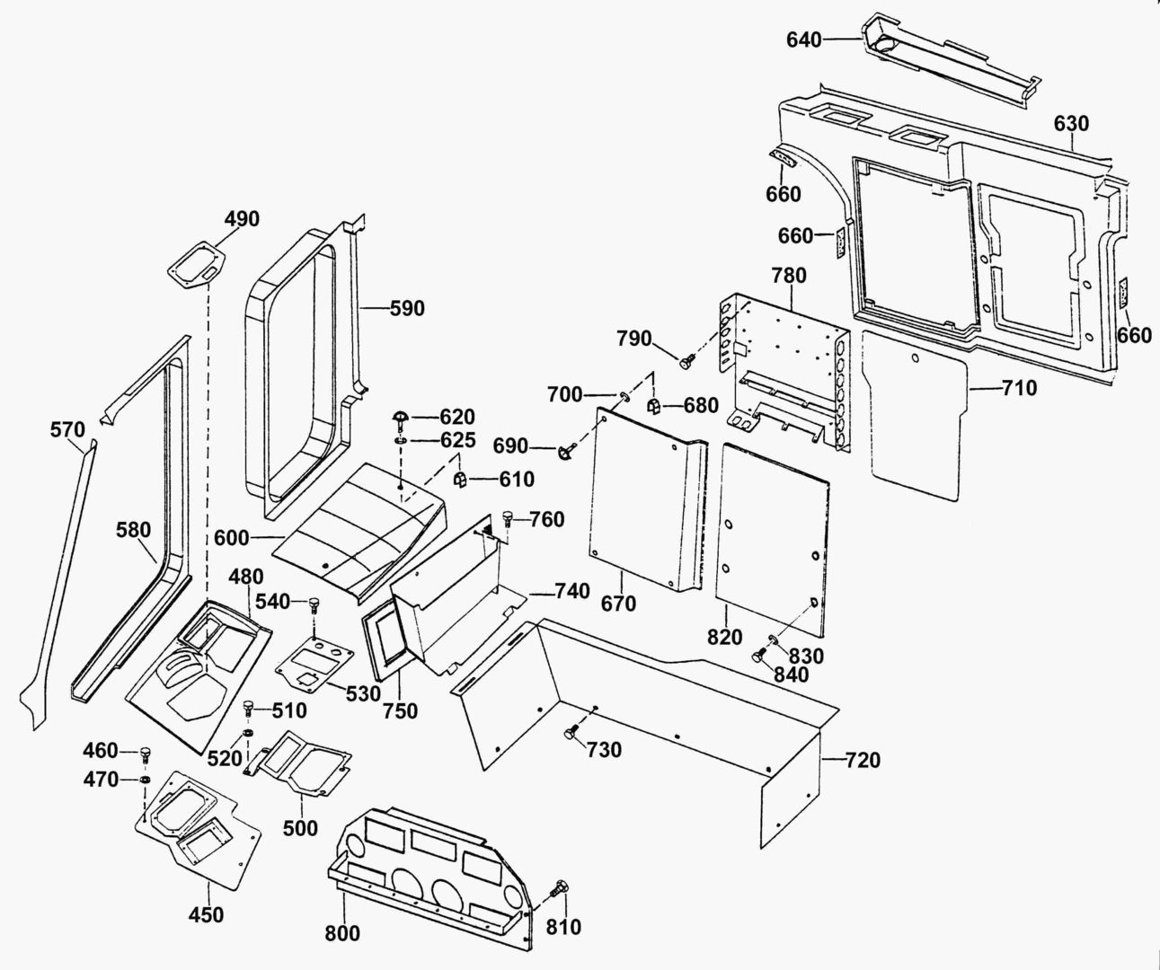 G350-4 PANELS IN CABIN