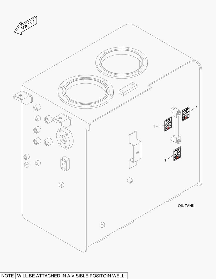 5230 DECAL - OIL CHECK (HIGH TEMPERATURE)