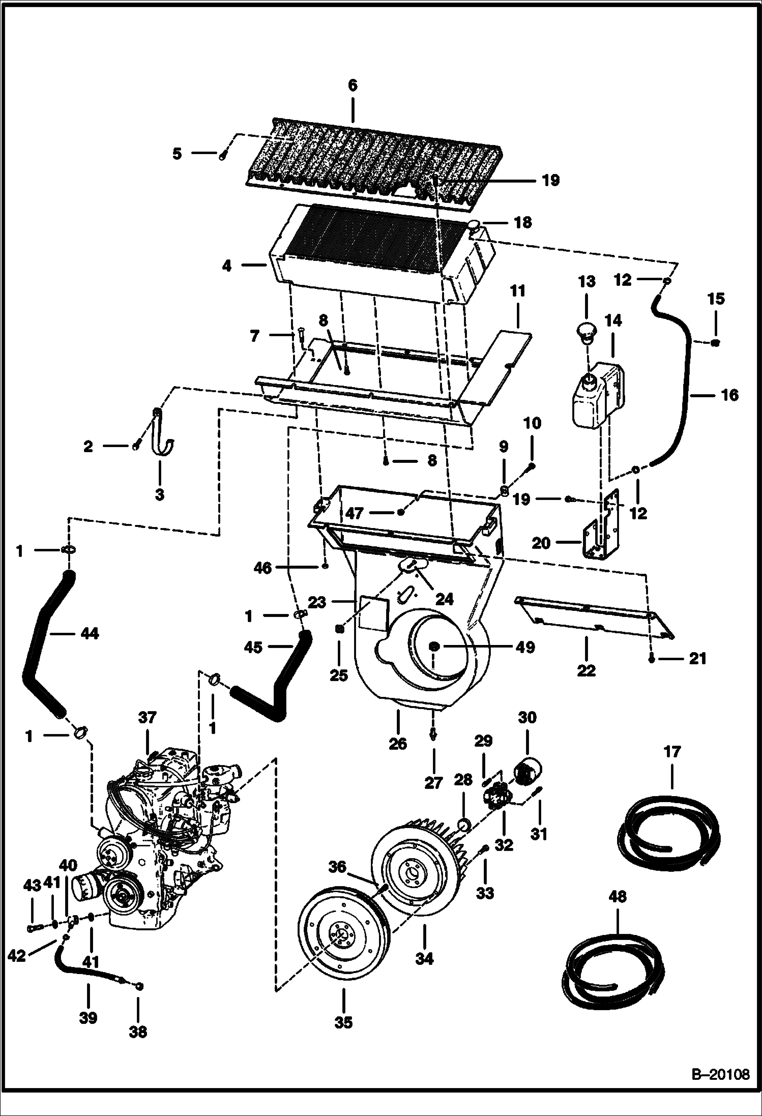 Схема КРЕПЕЖНЫЕ ДЕТАЛИ ДВИГАТЕЛЯ