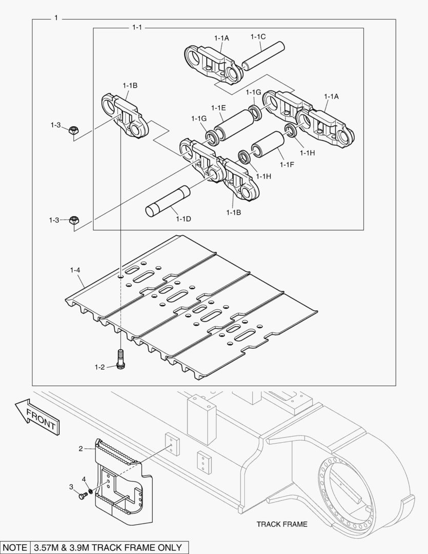 БАШМАК ГУСЕНИЦЫ В СБОРЕ - 800G