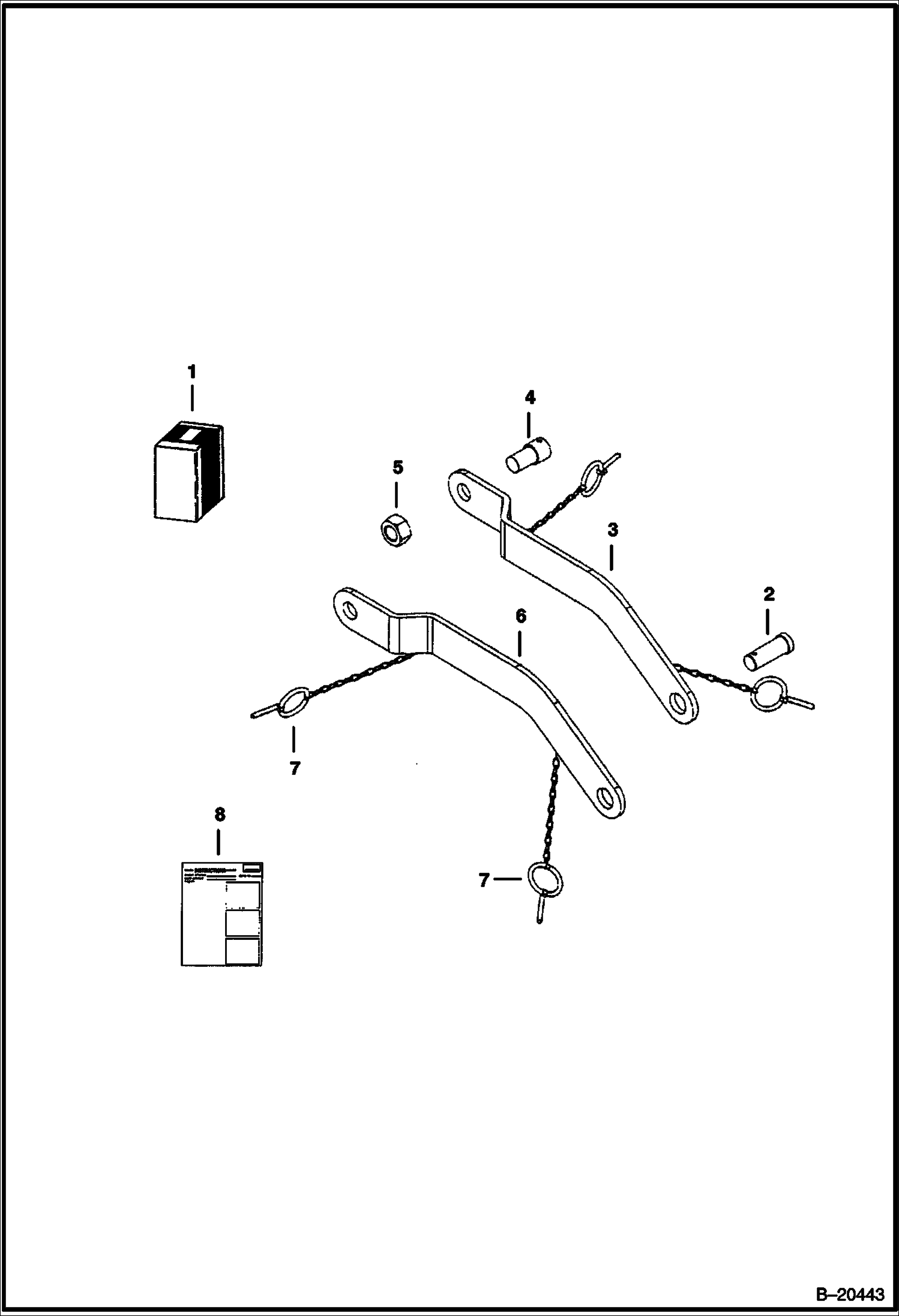 ЭКСКАВАТОР-ПОГРУЗЧИК (МОНТАЖНЫЙ КОМПЛЕКТ ДЛЯ ОБРАТНОЙ ЛОПАТЫ) (463 СЕРИИ ПОГРУЗЧИКА) (506)