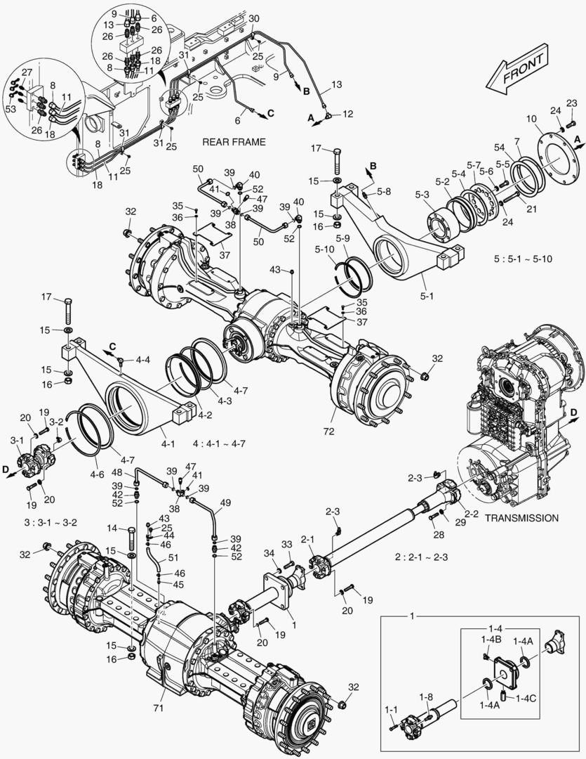 1150 AXLE & DRIVE SHAFT