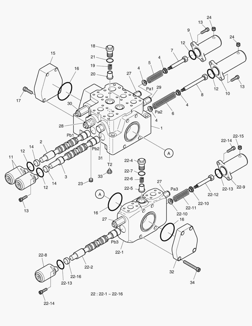 РЕГУЛИРУЮЩИЙ КЛАПАН - 3 КАТУШКИ (K ТИП)