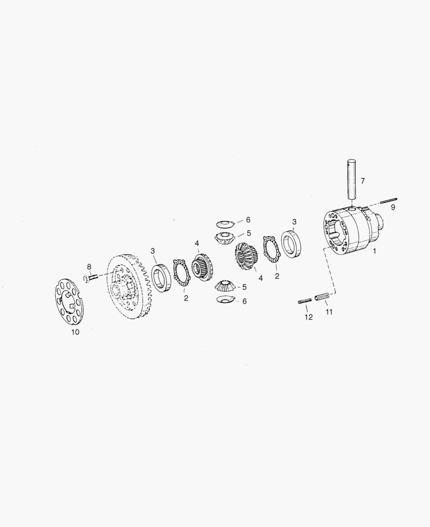 ШЕСТЕРНИ ДИФФЕРЕНЦИАЛА - ПЕРЕДНЯЯ ОСЬ