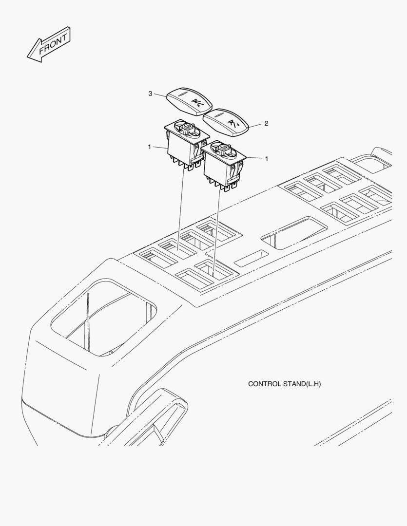 ВКЛЮЧАТЕЛЬ - ЗАДНИЙ АУТРИГЕР(ИНДИЯ)