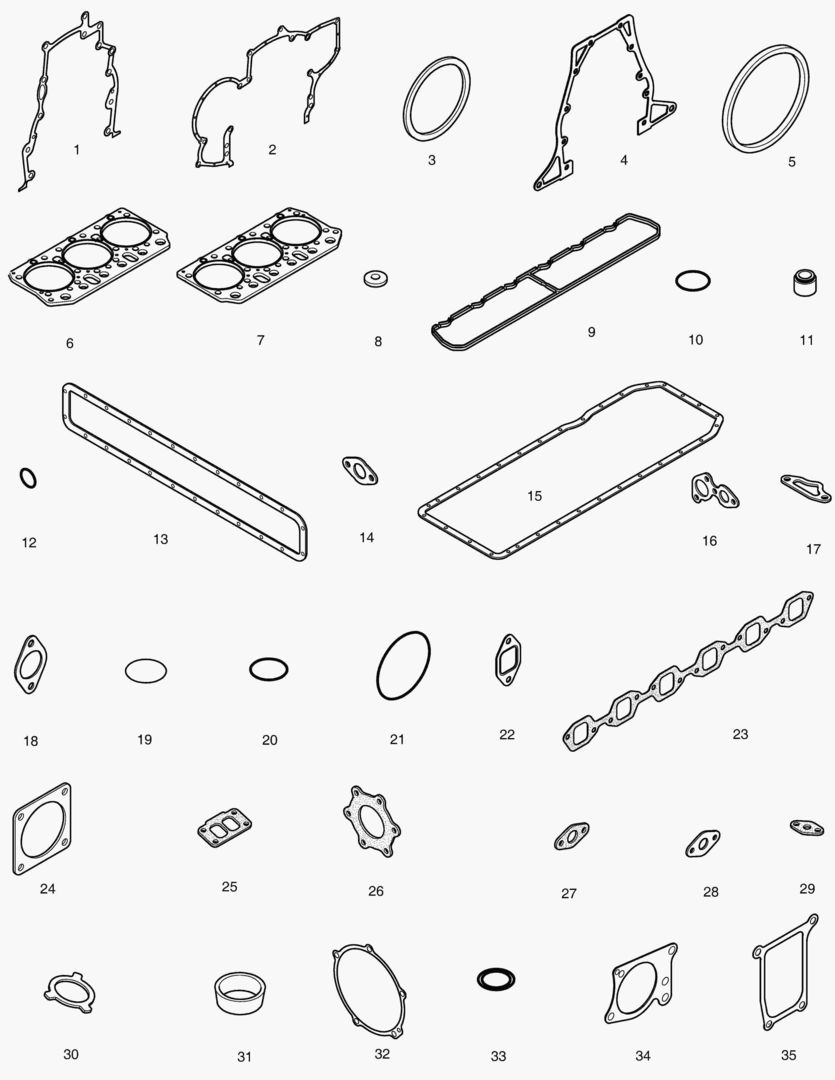 031 OVER HAUL GASKET KIT - ALL