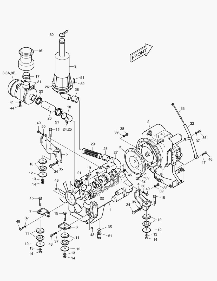 МОНТАЖ ДВИГАТЕЛЯ