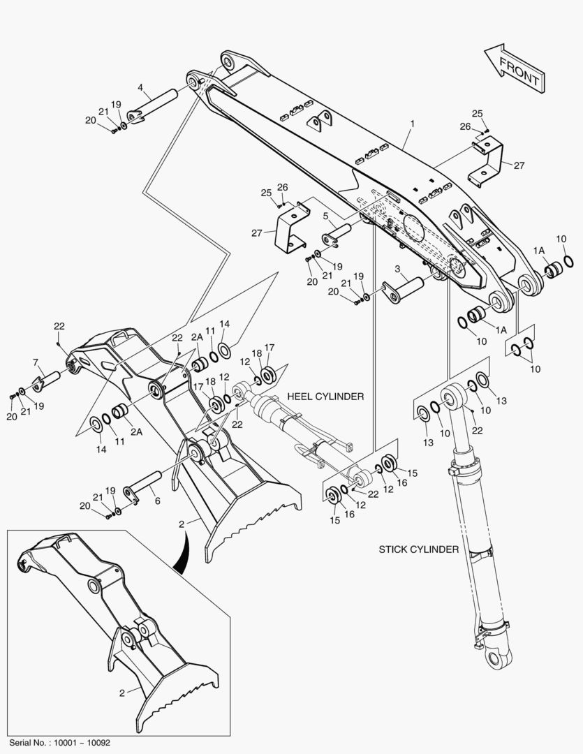3110 ARM & HEEL ASS`Y