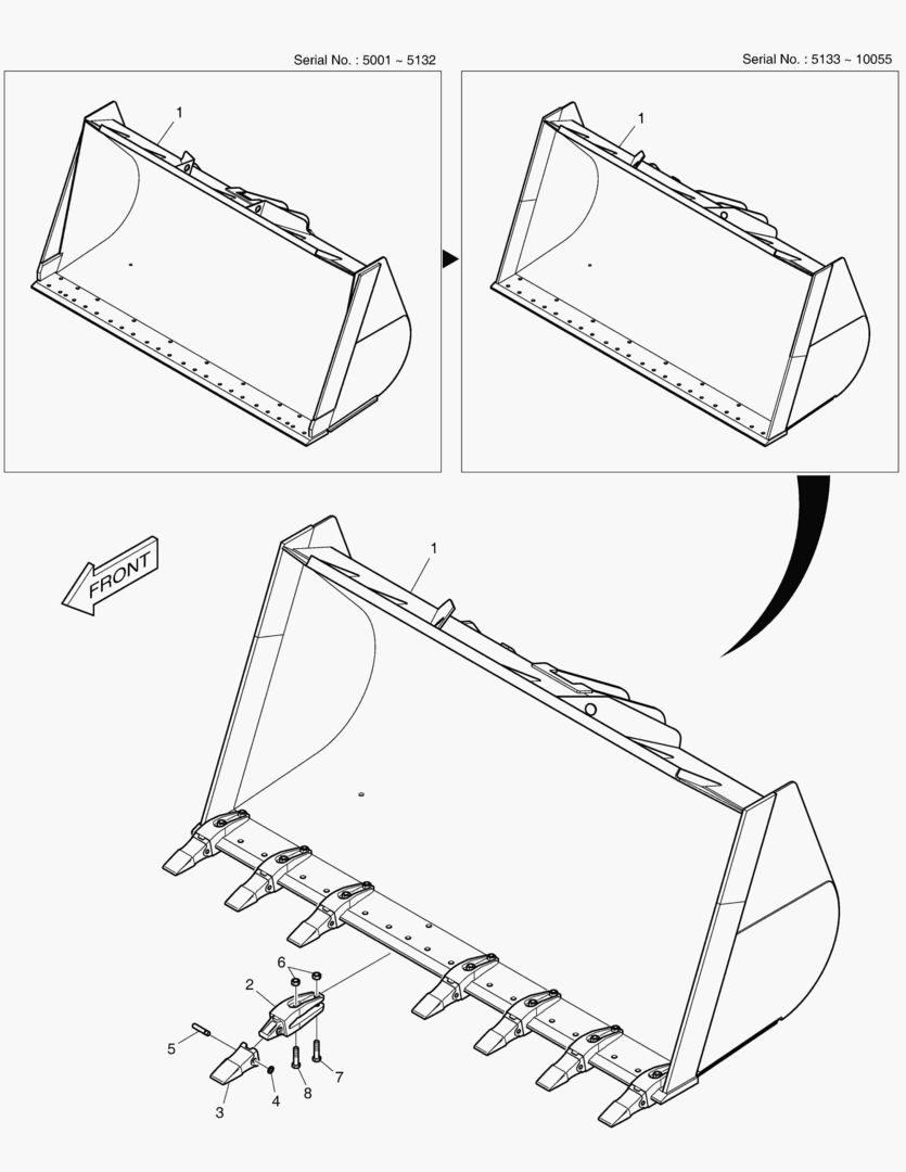 2140 BUCKET ASS`Y - 4.8гЋҐ - TOOTH