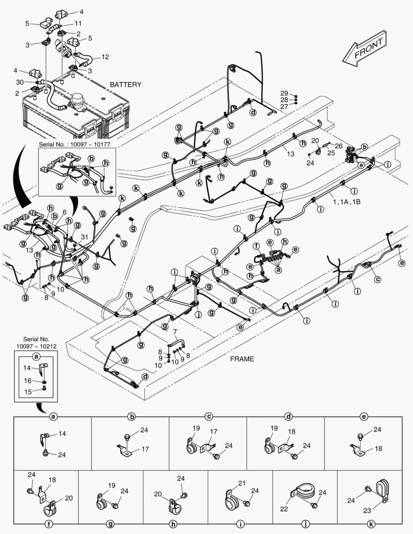1801 ELECTRIC PARTS - WIRING HARNESS [10097~10224]