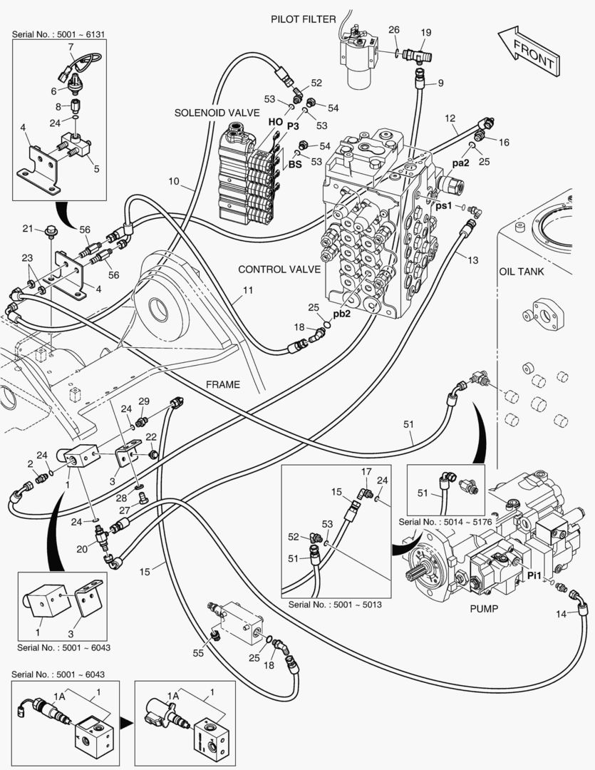 ТРУБОПРОВОД СЕРВОУПРАВЛЕНИЯ - ОДИН ПУТЬ