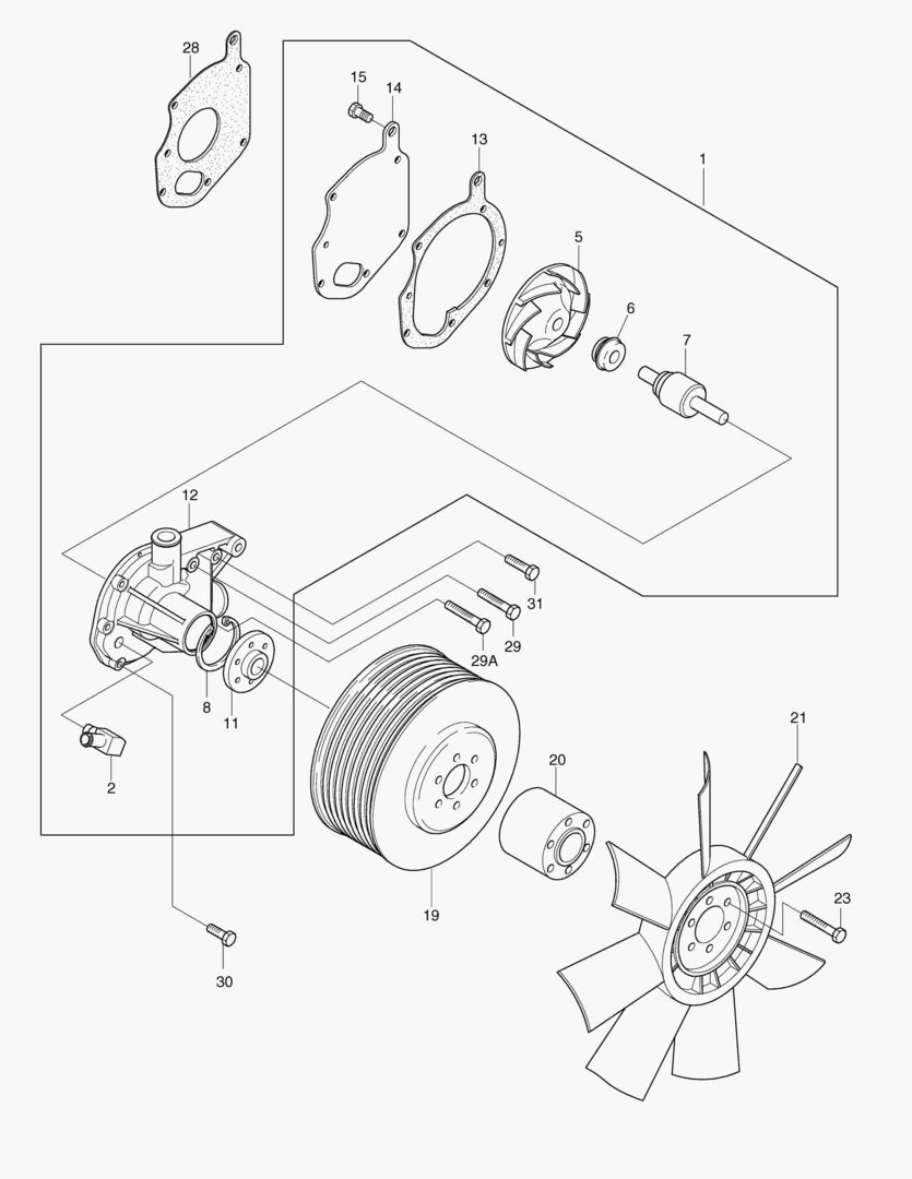 НАСОС ВОДЯНОГО ОХЛАЖДЕНИЯ