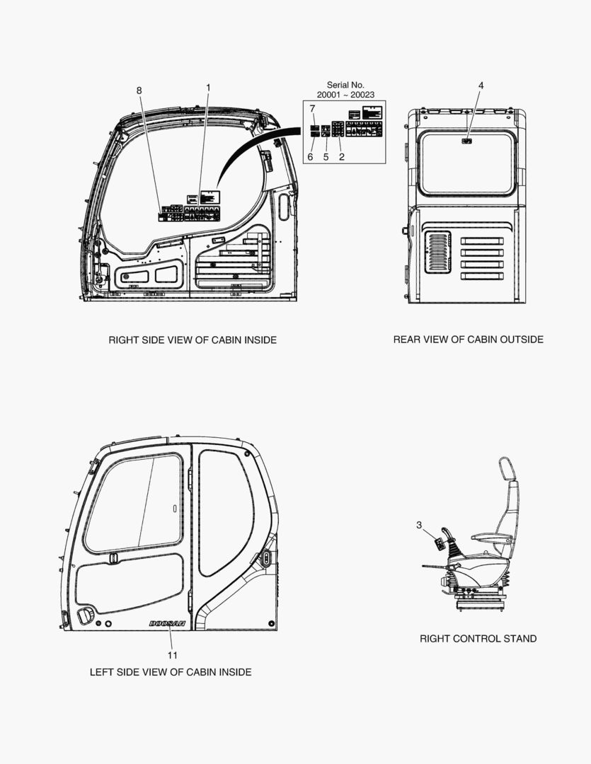 ПРЕДУПРЕЖДАЮЩАЯ ТАБЛИЧКА - КАБИНА