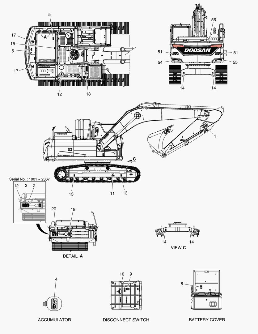 ПРЕДУПРЕЖДАЮЩАЯ ТАБЛИЧКА - ВНЕШНЯЯ ЧАСТЬ
