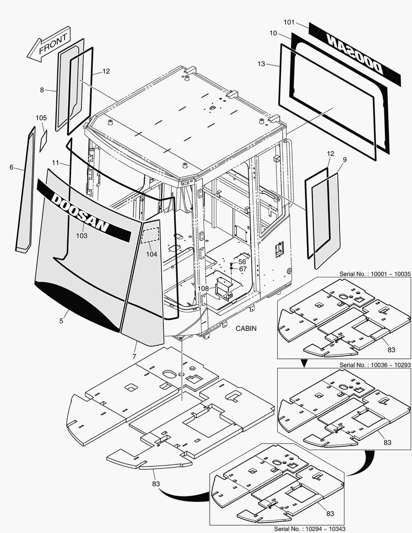 Схема 1450 CABIN(6) - GLASS