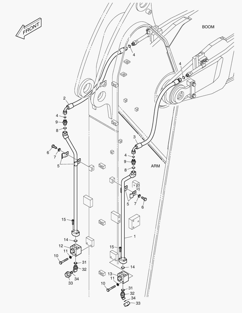 ГИДРОСИСТЕМА РУКОЯТИ - РУКОЯТЬ 2.4 м(ВРАЩАЮЩИЙСЯ)