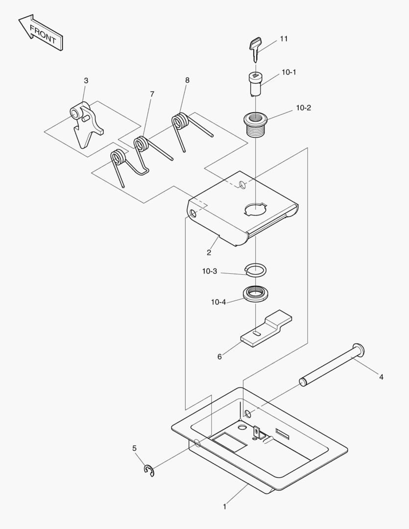 1591 DOOR LOCK-R.H [4~]