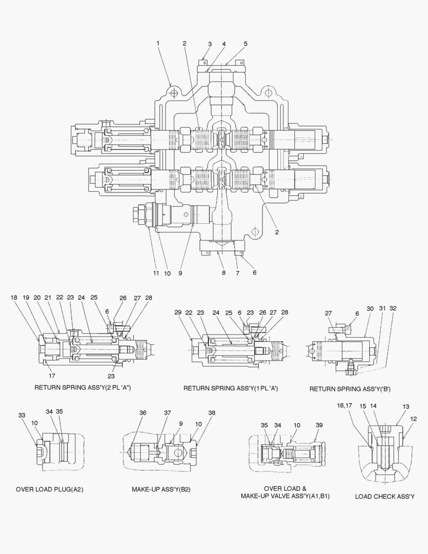 3481 CONTROL VALVE-2 SPOOL [1567~]