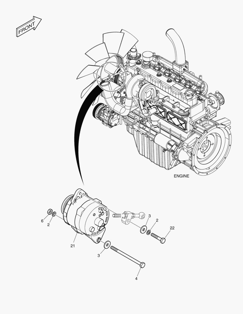 Спецтехника 7230 ALTERNATOR - 50A [5001~18573] - главное фото