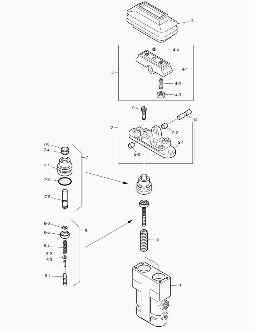 4401 PEDAL VALVE-TWO WAY & ROTATING [5045~]