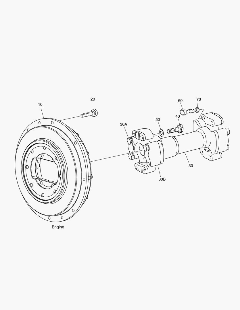 G120-4 CARDAN SHAFT ENGINE-TRANSMISSION