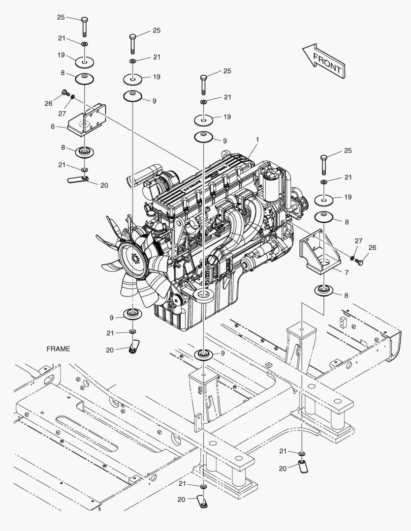 МОНТАЖ ДВИГАТЕЛЯ
