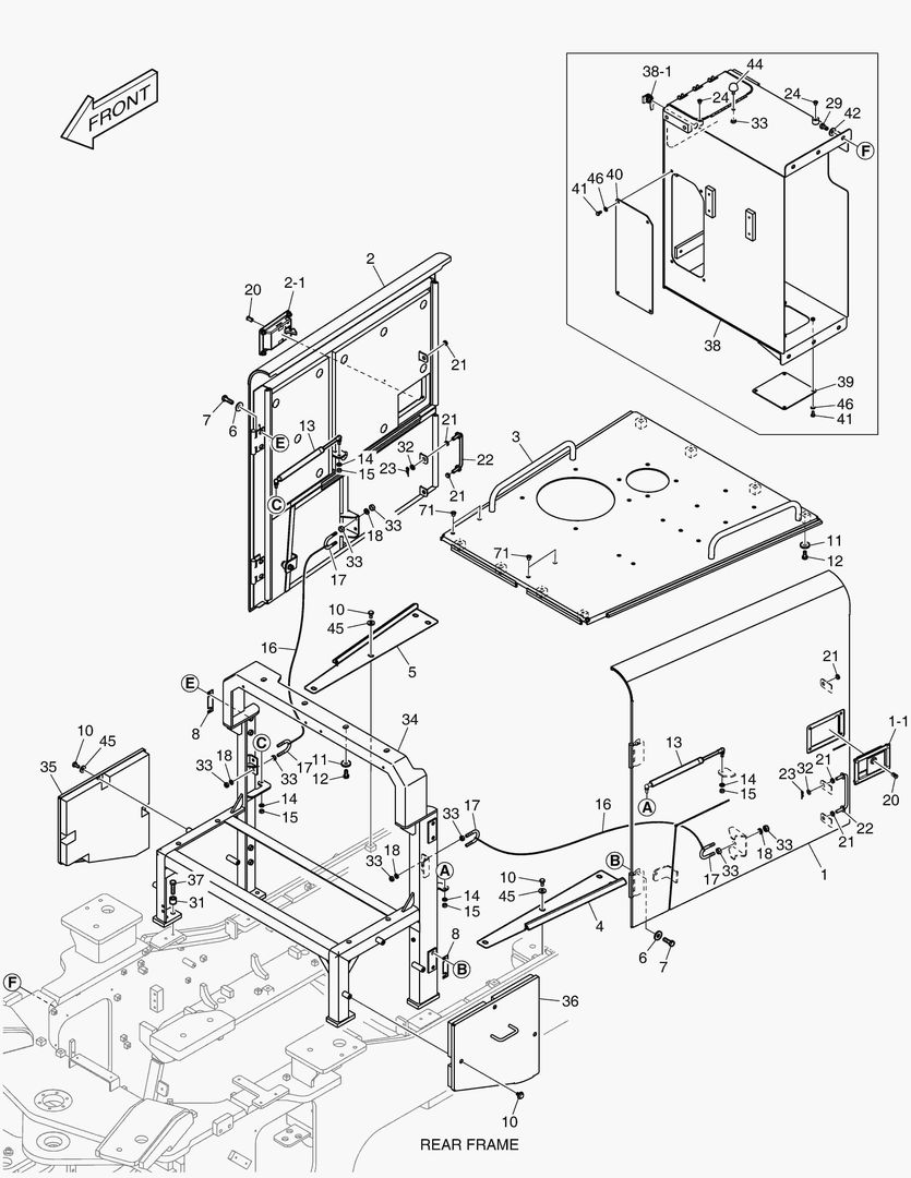 КРЫШКА ДВИГАТЕЛЯ