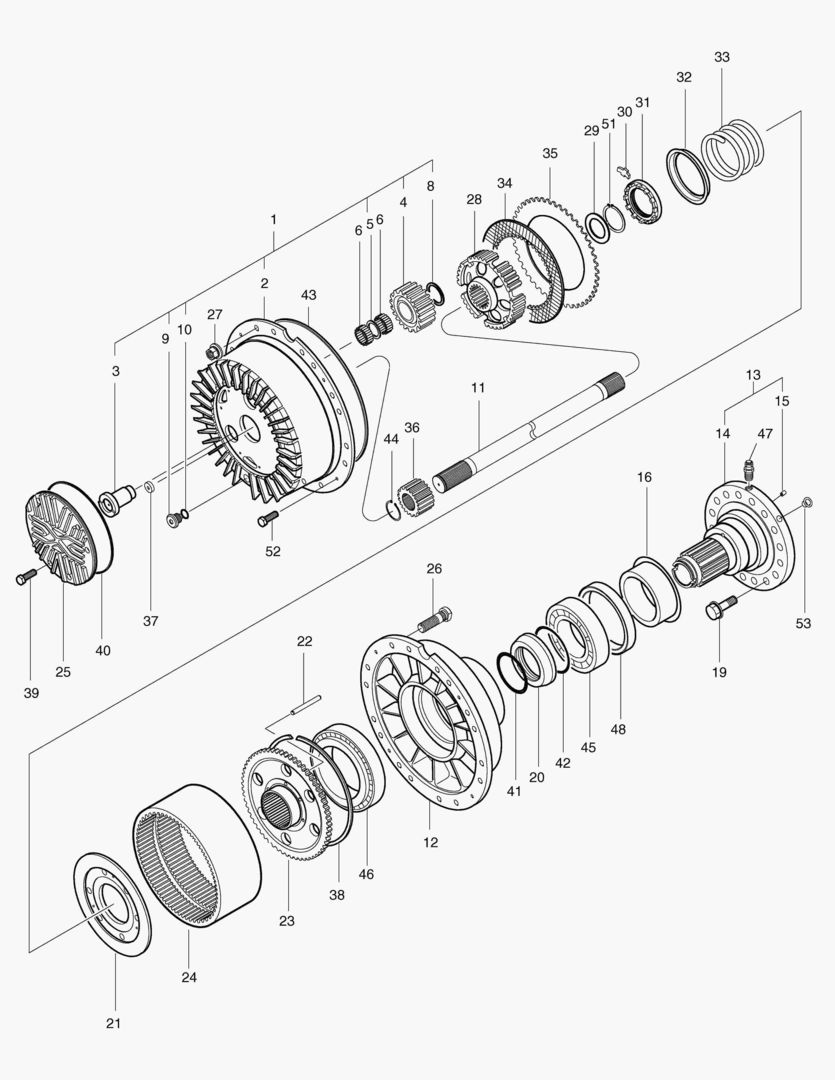 ПЕРЕДНЯЯ ПЛАНЕТАРНАЯ ПЕРЕДАЧА-ОПЦИЯ