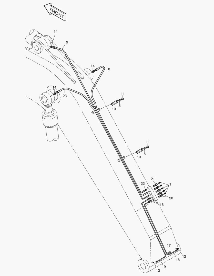 Спецтехника 6750 LUBRICATION PIPING-BOOM4.6m [2304~] - главное фото