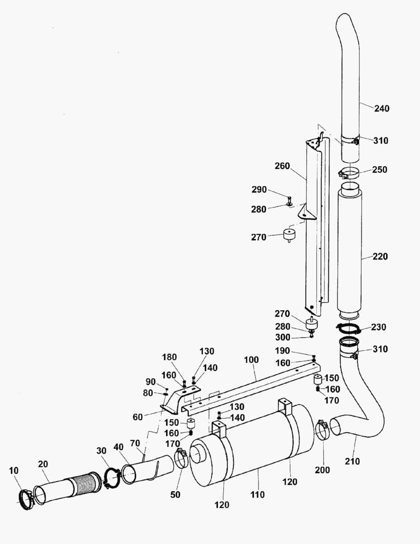 G050-2 EXHAUST SYSTEM