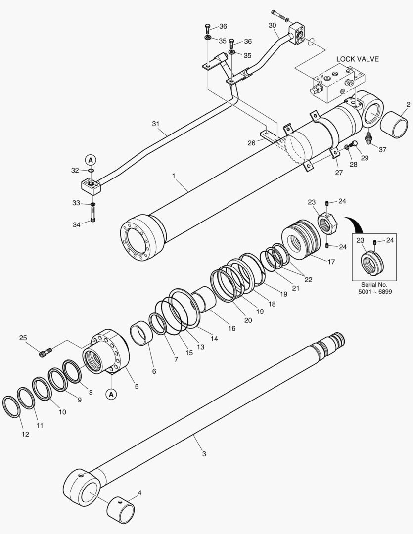 Спецтехника 4260 BOOM CYLINDER - L.H (LOCK VALVE) [5001~7057] - главное фото