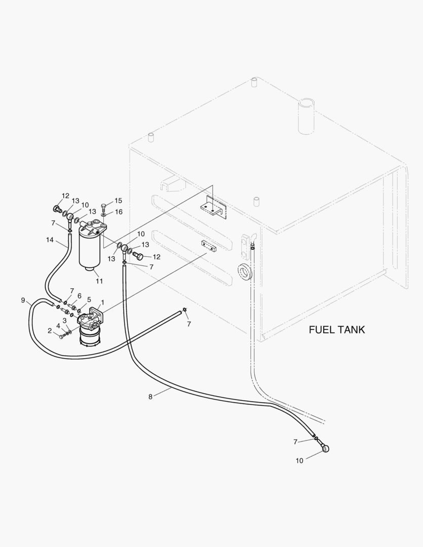 ЗАЛИВНОЙ ГОРЛОВИНЫ ТОПЛИВНОГО БАКА В СБОРЕ