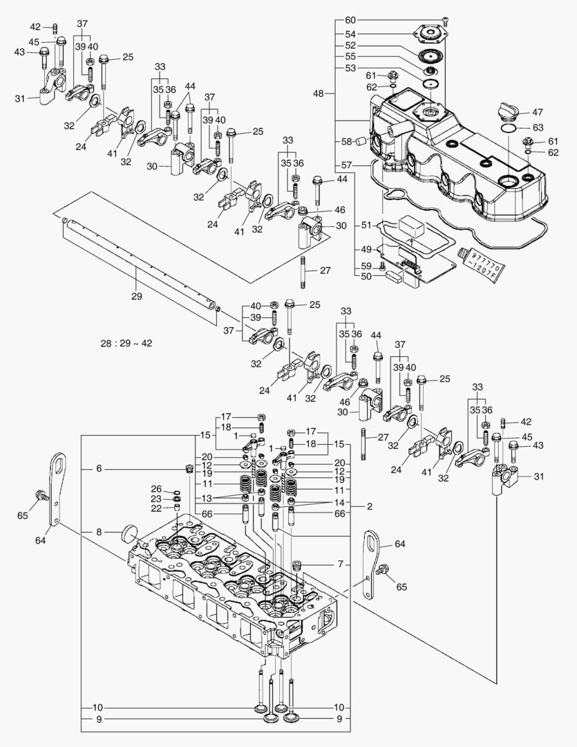 014 CYLINDER HEAD & BONNET