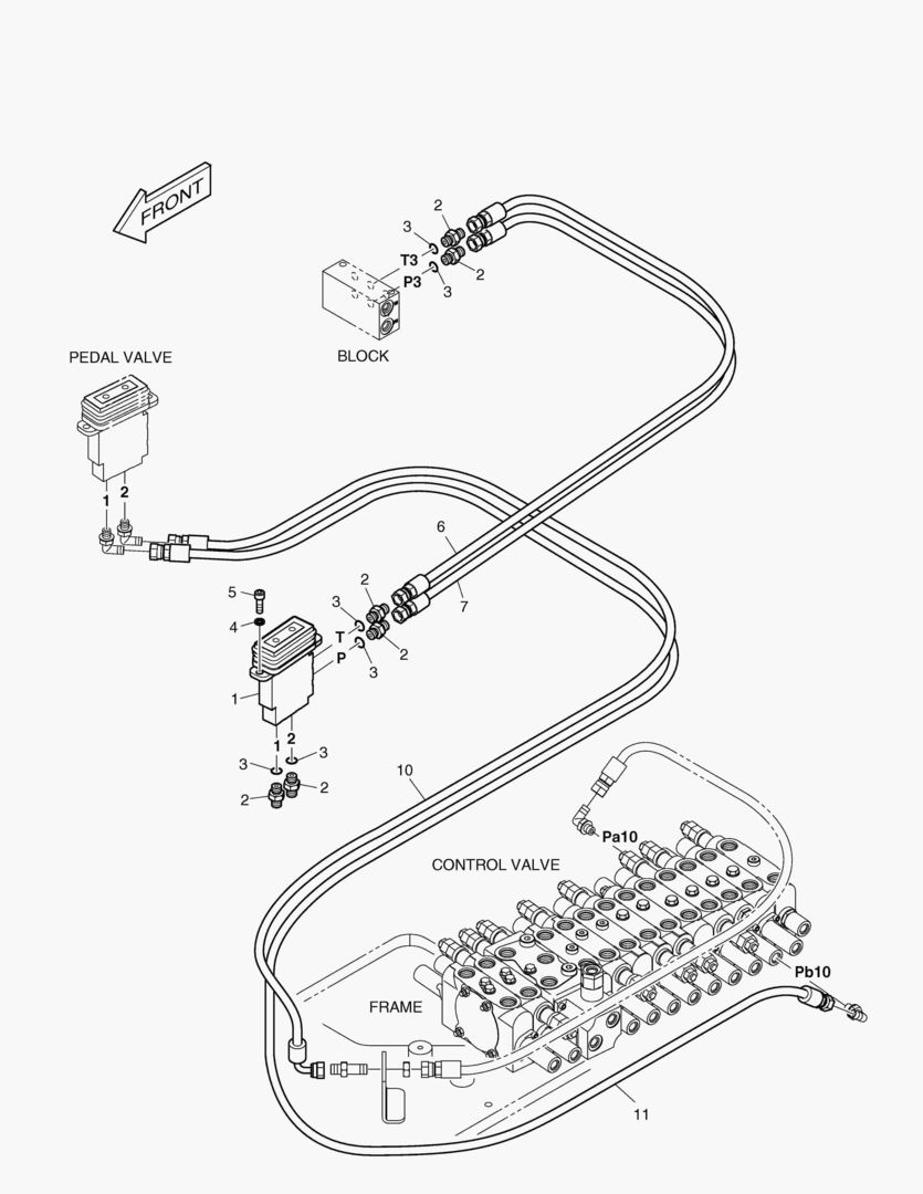 ТРУБОПРОВОД СЕРВОУПРАВЛЕНИЯ(2) - ВРАЩАЮЩИЙСЯ