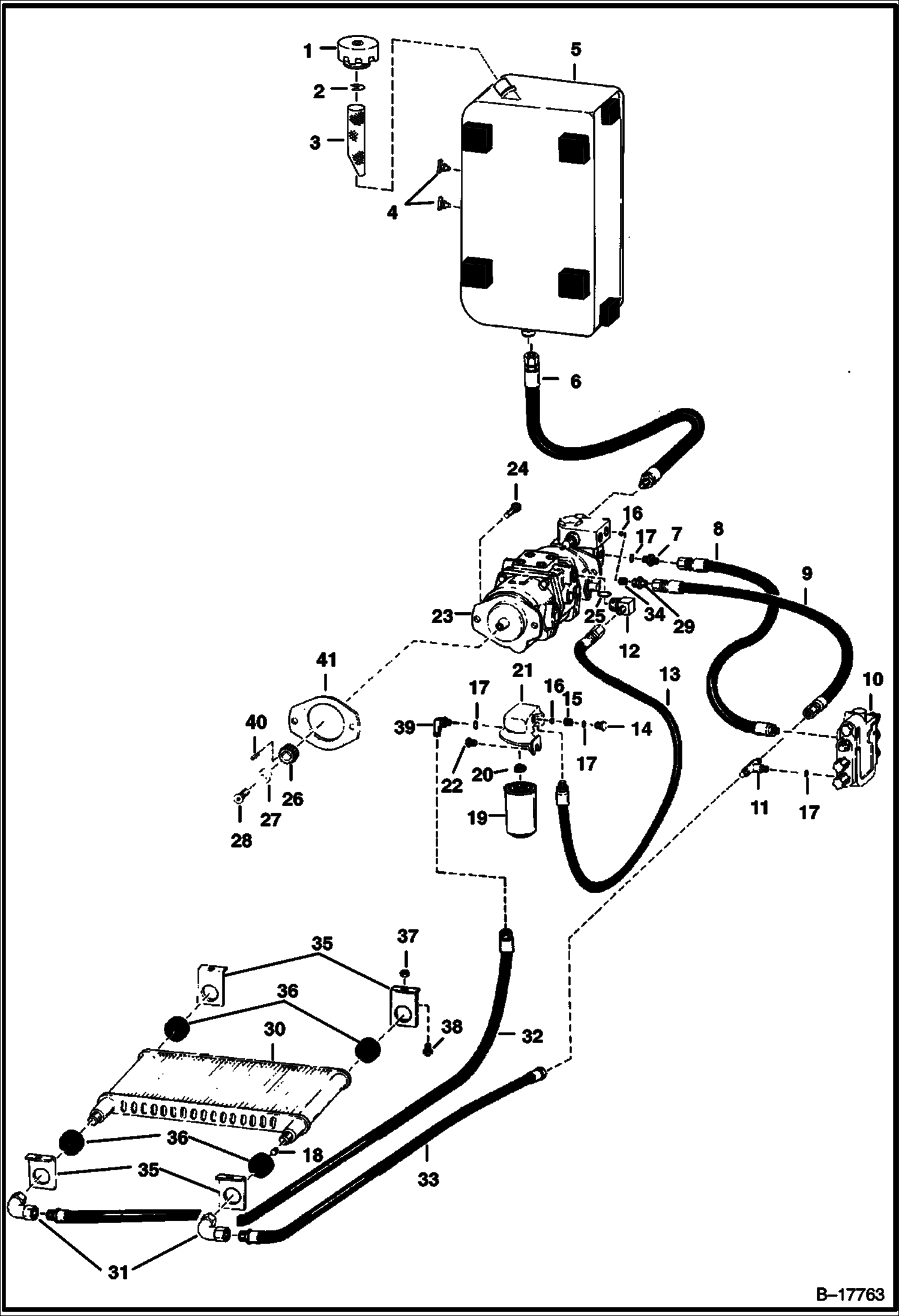 СХЕМА ГИДРОСТАТИЧЕСКОГО НАСОСА