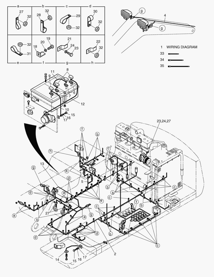 ЭЛЕКТРОПРОВОДКА(1)-СОПРЯЖЕННЫЕ ДЕТАЛИ