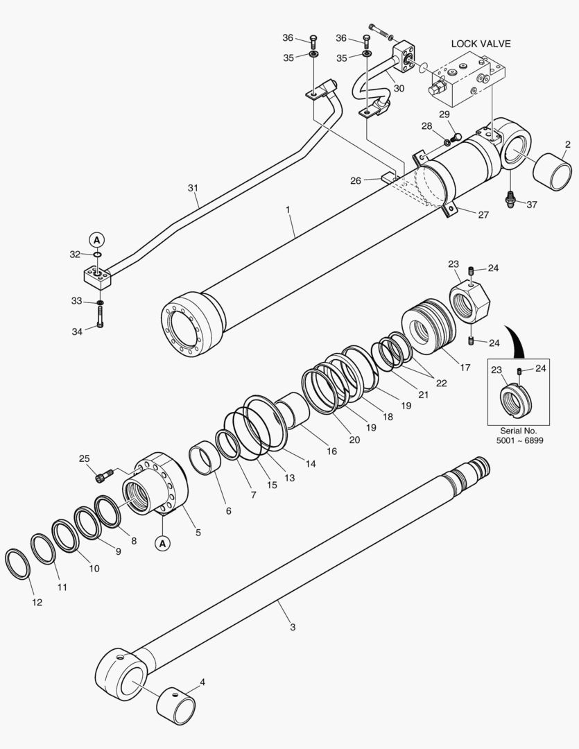 Спецтехника 4390 BOOM CYLINDER - L.H (LOCK VALVE) ARTI [5001~7057] - главное фото