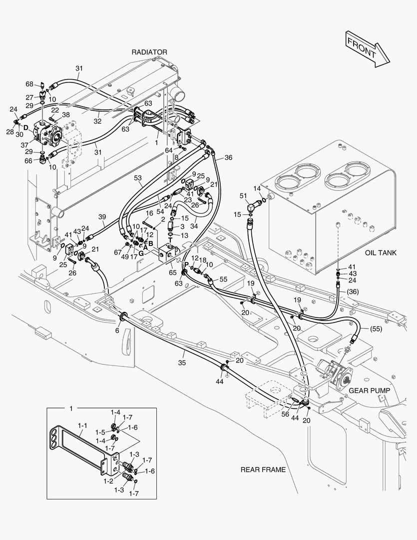 6080 OIL COOLER PIPING - TIER3 [10076~]