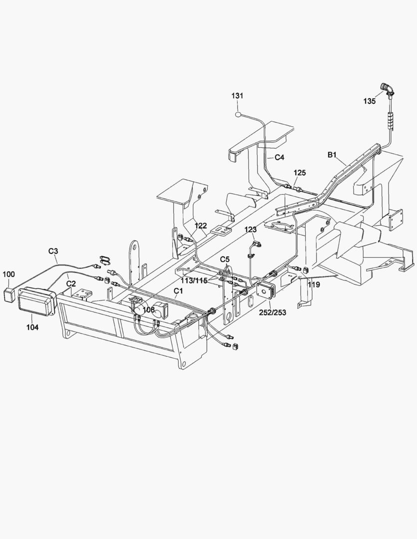 G065-1 ELECTRICAL SYSTEM; FRONT FRAME