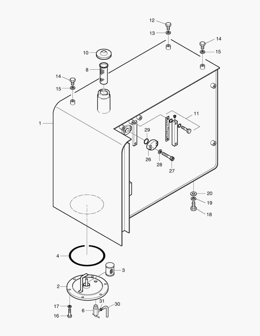 ТОПЛИВНЫЙ БАК-DX22