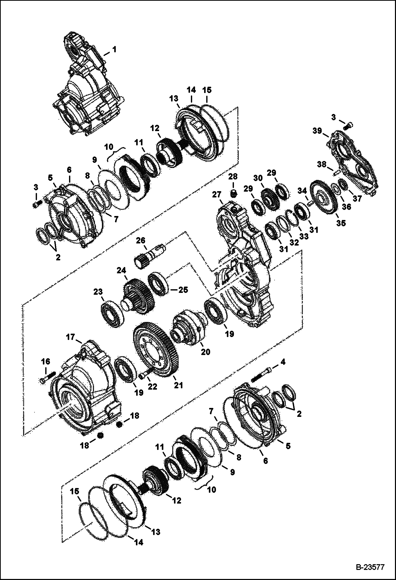 Схема КОРОБКА ПЕРЕДАЧ В БЛОКЕ С ТРАНСМИССИЕЙ